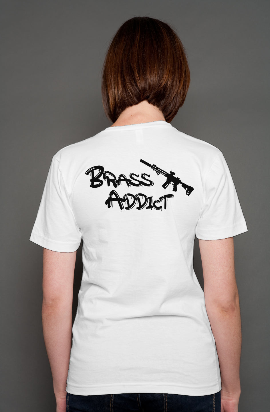 Pew Crew-Brass Addict V-Neck Unisex